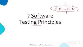 Day 2 | Manual Testing | 7 Software Testing Principles | Levels of Testing | Part 2