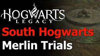 Hogwarts Legacy - All 15 South Hogwarts Merlin Trials Guide - Merlin's Beard Achievement & Trophy