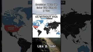 Countries That Can Enter USA Without A Visa #shorts