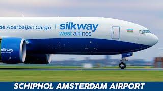 Polderbaan Landings at Amsterdam Schiphol Airport 4K