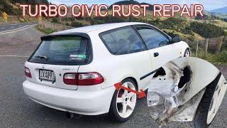 400hp Turbo EG Civic Rebuild Series Pt 2 (Rust Repair)