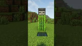 Automatic Sugarcane Farm #shorts #minecraft