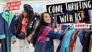 Everything was 50% OFF at SAVERS! |COME THRIFTING WITH US|#ThriftersAnonymous