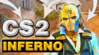 НОВОЕ ИНФЕРНО | ФИШКИ И ГРАНАТЫ КС2 (CS2) (INFERNO)