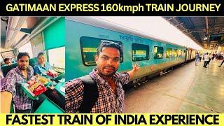 GATIMAAN EXPRESS 160Kmph AC CHAIR CAR TRAIN JOURNEY | FASTEST TRAIN OF INDIA | INDIAN RAILWAYS