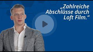 Zahlreiche Abschlüsse durch Loft Film - Markus Bauligs Erfahrungen mit Loft Film