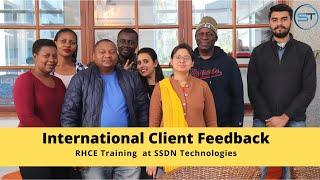 International Client Feedback about RHCE Training | SSDN Technologies Review | Linux Training India