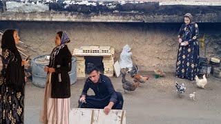 Aunt Zahra's meeting with her stepmother and Abbas building a nest for the rabbits