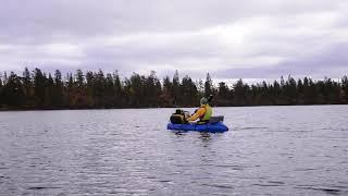 Packrafting in Rogen in Sweden