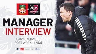  Gary Caldwell post Wrexham (A) | Exeter City Football Club