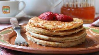 ¿SIN GLUTEN? ¡Estos Hotcakes de elote son la solución deliciosa! Sin harina #receta #plantbased