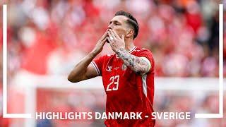 Danmark - Sverige 2-1 𝕀 Højbjerg og Eriksen sikrede sejren i Parken