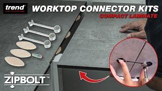 ZIPBOLT Compact Laminate Worktop Connector Kit (12-15mm) | Trend Zipbolts