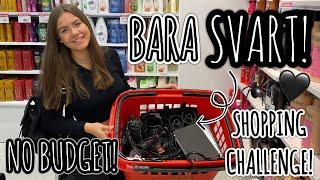 NO BUDGET *BARA SVART* SHOPPING CHALLENGE!