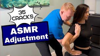 Full Body ASMR Chiropractic Adjustment | 35 ASMR Cracks