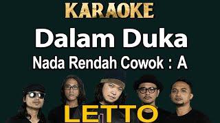 Dalam Duka (Karaoke) Letto / Nada Rendah Cowok A