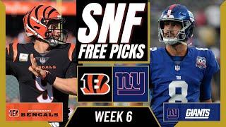 Sunday Night Football Picks (NFL Week 6) SNF BENGALS vs GIANTS | SNF Parlay Picks