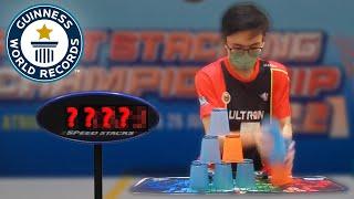 Fastest Speed Stacking EVER! - Guinness World Records