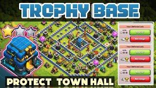 TOP 10 UNBEATEN TH12 TROPHY BASE WITH LINK || TH12 TROPHY PUSHING BASE || TH12 ANTI 3 STAR BASE