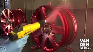 Anodized Red wheels powder coating