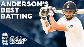 Jimmy Anderson Hits Record Breaking 81! | England v India Trent Bridge 2014 | England Cricket