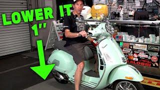 How to Lower a Vespa GTS by 1"