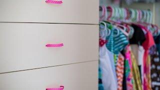 DIY ribbon drawer pulls!