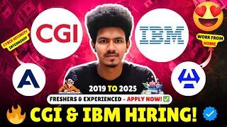 CGI & IBM Off Campus 2025  | IT Jobs for Freshers & Experienced