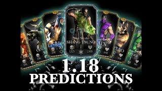 1.18 Character Predictions for MKX Mobile