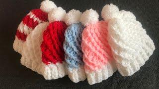 Easy crochet hat/Two in One Crochet hat for babies