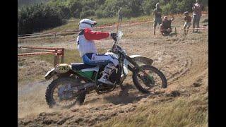 Harald Sturm auf seiner seiner MZ GS 250 Baujahr 1985 bei der 20. Classic-Enduro in Zschopau 2022