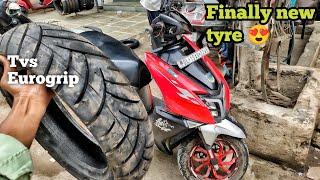 Finally betaal ka new tyre change karwa diya  | best tyre for ntorq race xp