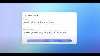 ElevenLabs Voice Design