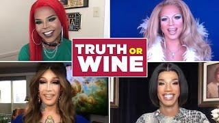 The Queens Of "RuPaul's Drag Race: Vegas Revue" Play Truth Or Wine