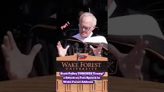 Scott Pelley TORCHES Trump’s Attack on Free Speech in Wake Forest Address ️️ #ScottPelley - Part 1