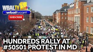 Hundreds protest at Annapolis #50501 rally