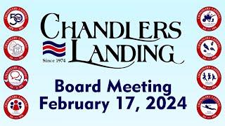 2024-2-17 - CLCA Board Meeting for February 2024