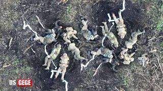 Brutal Action! Ukrainian FPV Drone Blows Up All Russian Soldiers
