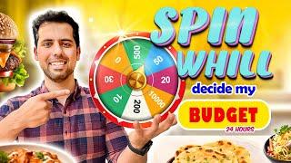 Surviving on 50rs for 24 hours  || Spin Wheel Fun Challenge 