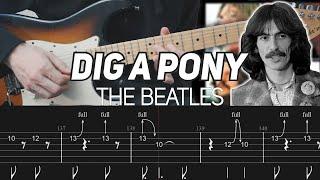 The Beatles - Dig A Pony (Guitar Lesson with TAB)