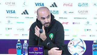 Press conference of Moroccan coach Walid Regragui & Tagnaouti before the match against PORTUGAL.