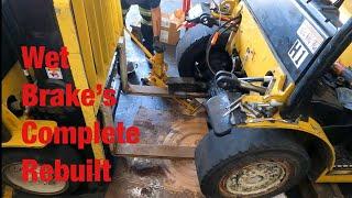 Wet brake’s complete rebuild yale and hyster forklift