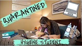 QUARANTINED DAY IN THE LIFE || SENIOR HYGIENE STUDENT || SCHOOL FROM HOME