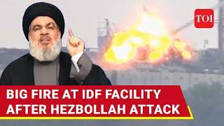 Hezbollah Drops Bomb On Israeli Army Facility; Video Shows Dramatic Explosion