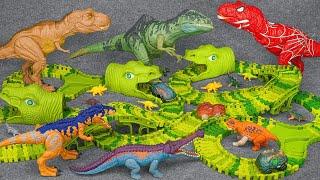 120 Minutes Of Satisfaction With Unboxing Speedy Dinosaur Car Track Set ASMR | Review Toys