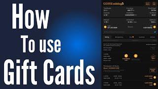 How to Use Gift Card (Satoshi Core Mining)