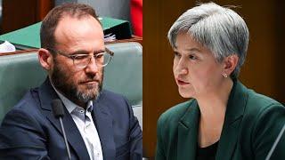 ‘Irresponsible’: Penny Wong calls out Adam Bandt for comments on Trump’s victory