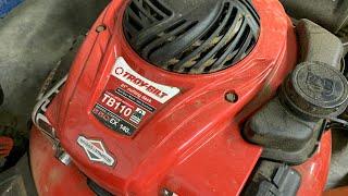 Troy-Bilt TB110 No Start Fix & SOLUTION! (Also for others w/plastic carbs)