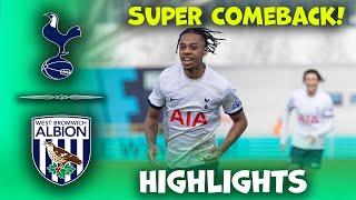 Tottenham hotspur u18 vs West Brom u18 | u18 Premier League | Highlights 27-09-2024