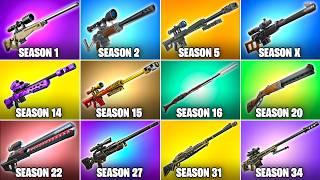 Evolution of All Fortnite Sniper Rifles (Chapter 1 Season 1 - Chapter 6 Season 2)